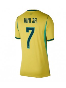 Ženski Nogometna dresi replika Brazilija Vinicius Junior #7 Domači SP 2026 Kratek rokav Ženski Nogometna dresi replika Brazilija Vinicius Junior #7 Domači SP 2026 Kratek rokav